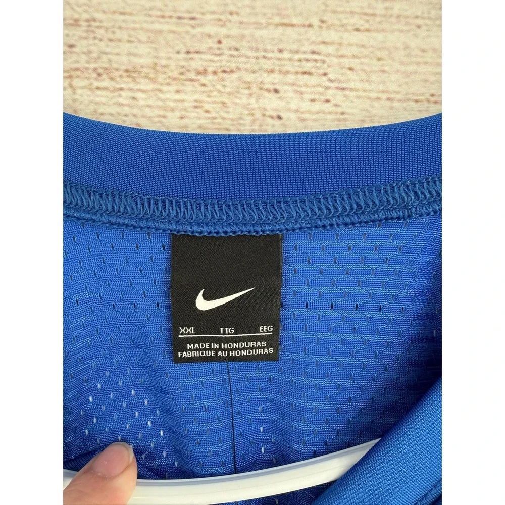 Nike Football Jersey Boys XXL Blue Mesh Practice Shirt 908739-493